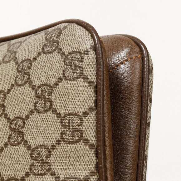 Gucci Vintage Beige Monogram Messenger Clutch - Picture 6 of 15